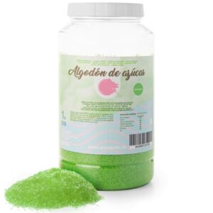 Açúcar Algodão Doce Verde 1kg