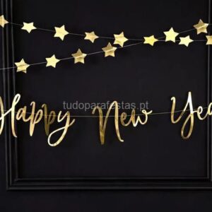 Faixa Happy New Year recortada 85cm