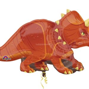 Balão Dinossauro Triceratops 106x60cm