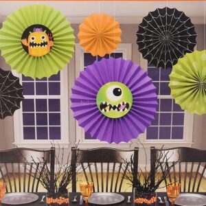 Decoração Rosetas Montros Animados 6unid