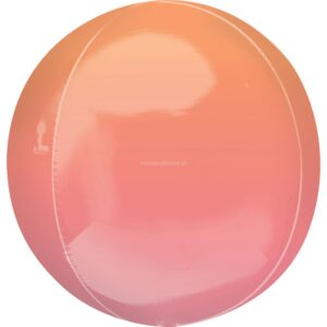 Balão Esférico Laranja e Rosa 40cm