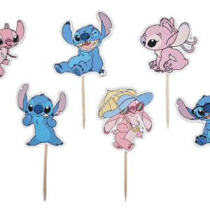 Toppers mini Stitch e Angel 6unid