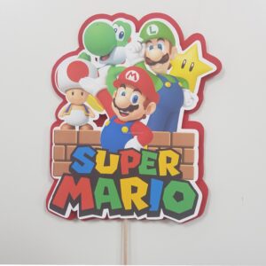 Topo de Bolo Super Mario 15cm